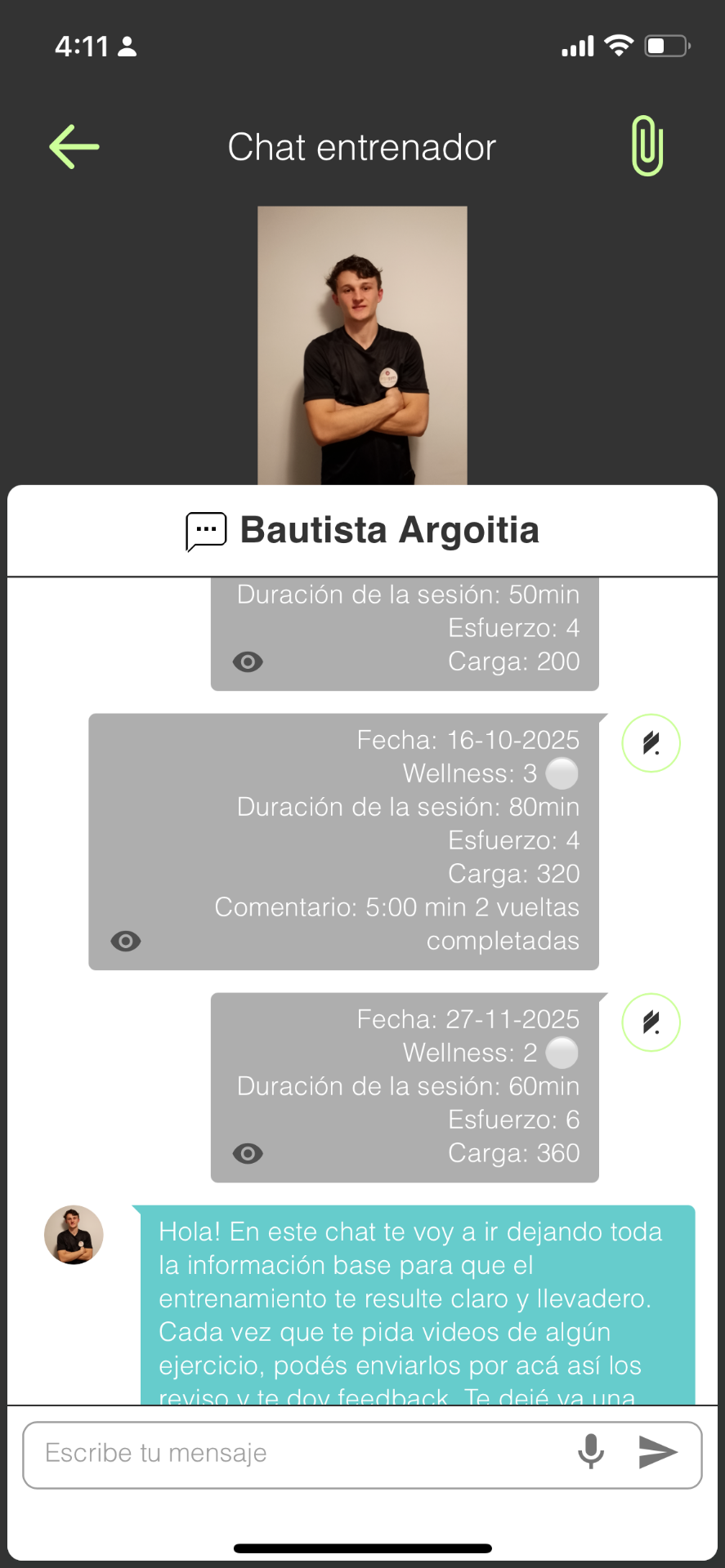 Builder Pro — Chat con el entrenador