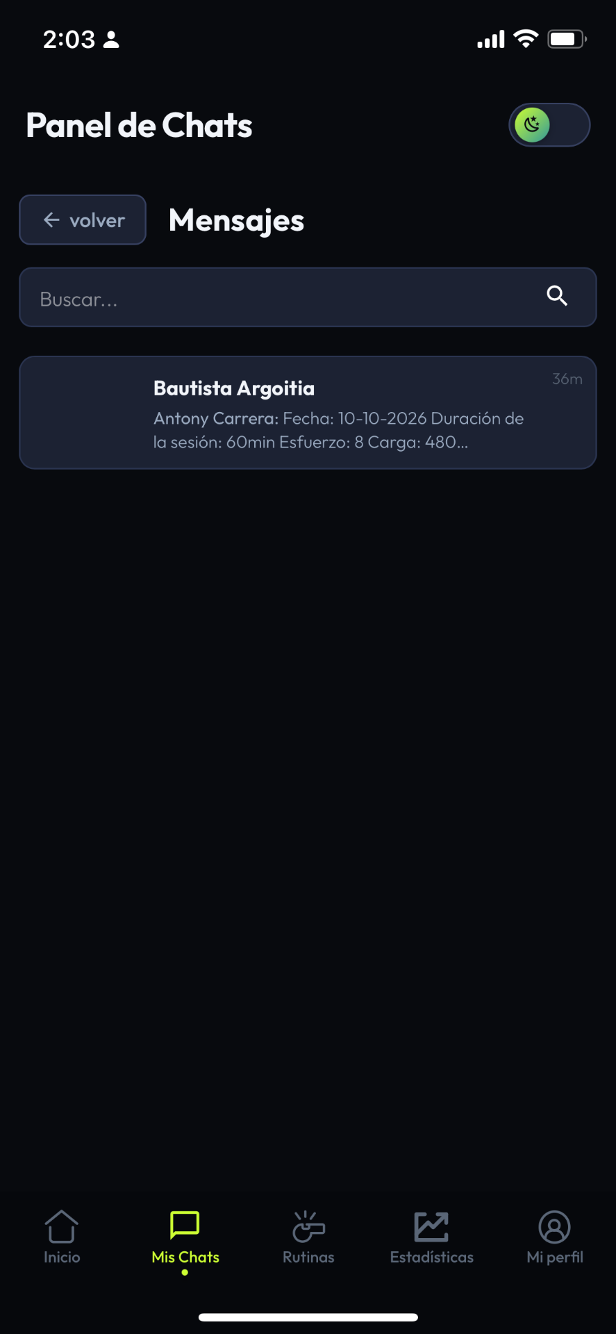 Builder Pro — Panel de Chats